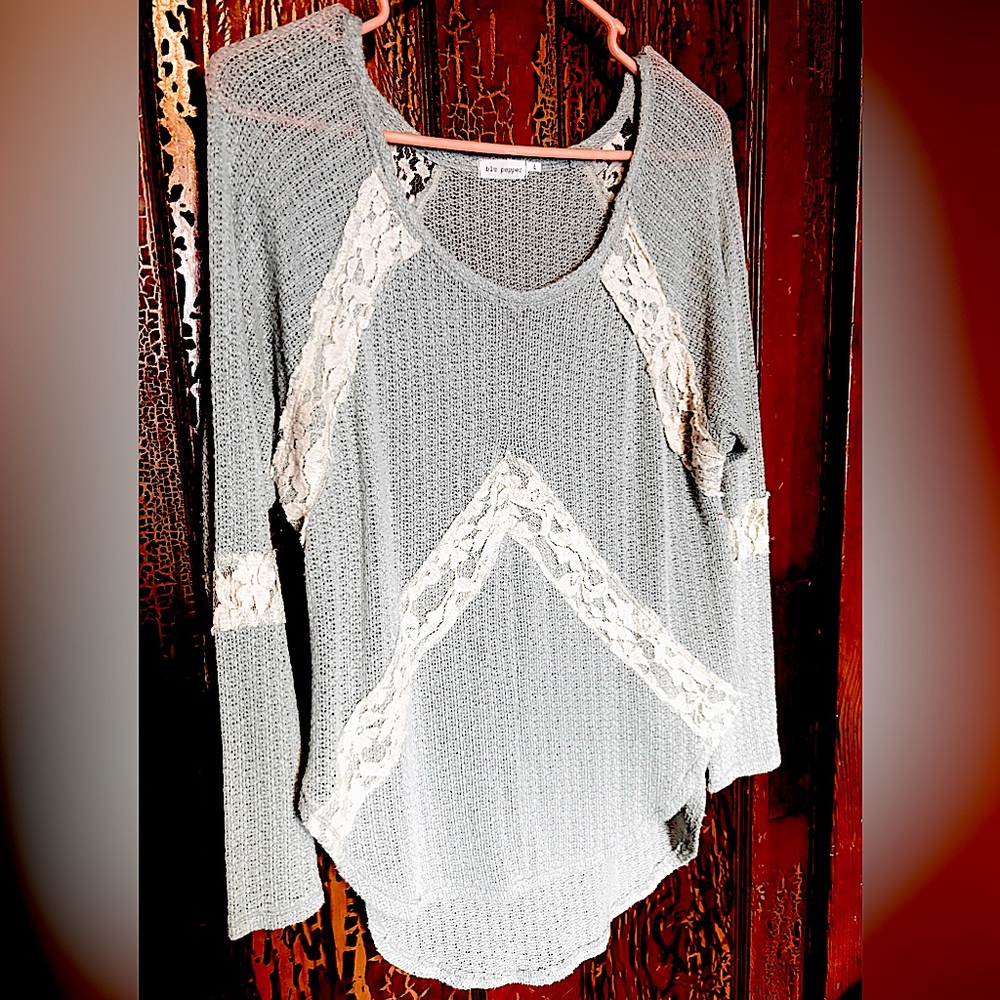 blu pepper high low sweater